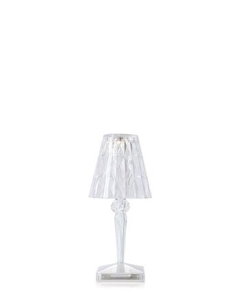 Kartell Battery Bordlampe Transparent Crystal : Erling Christensen Møbler