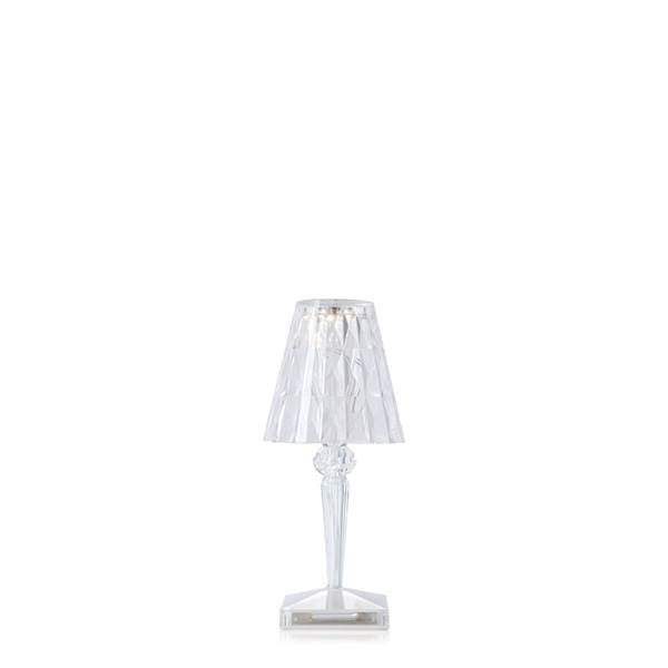 Kartell Battery Bordlampe Transparent Crystal : Erling Christensen Møbler