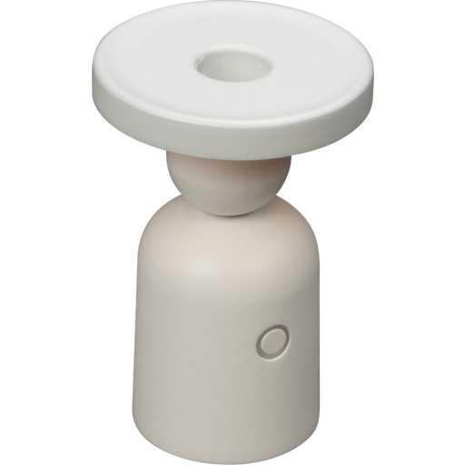 Konstsmide Nantes Genopladelig Bordlampe Med Lysestage Holder Hvid