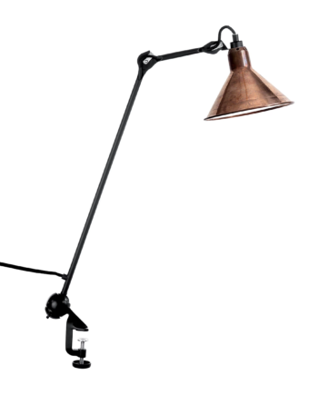 Lampe Gras 201 Arkitektlampe Sort Kobber Hvid Inderskærm
