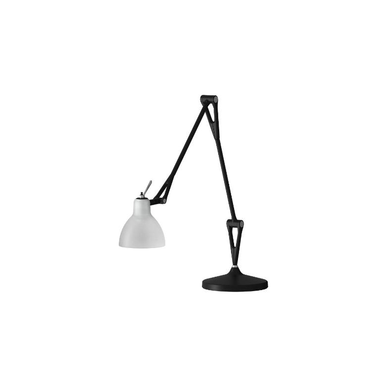 Luxy Bordlampe Fra Rotaliana Mat Sort Blank Hvid