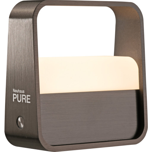 Paul Neuhaus Pure Akku Genopladelig Bordlampe Mørkebrun