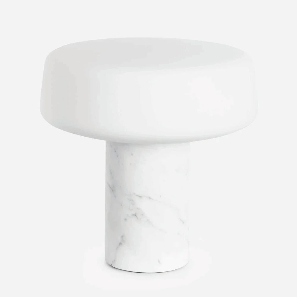 Solid Bordlampe Terrence Woodgate 300x300 Hvid Marmor