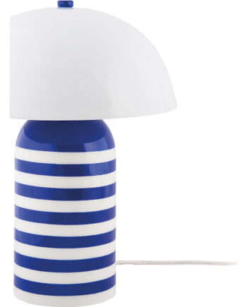 Leitmotiv Rayado Retro Bordlampe Stribet Blå