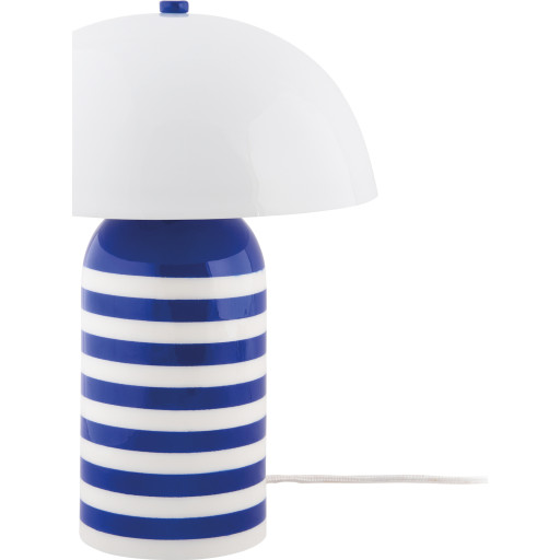 Leitmotiv Rayado Retro Bordlampe Stribet Blå
