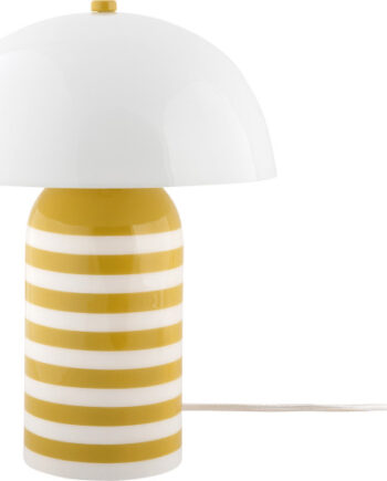 Leitmotiv Rayado Retro Bordlampe Stribet Gul