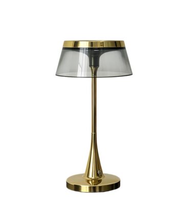 Opladelig Led Bordlampe Guld Touch Dæmpbar Cct Ip54 Inde Ude Dæmpbar : Dæmpbar Kulør : Cct Varm Til Kold Hvid