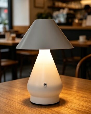 Opladelig Led Bordlampe Hvid ø16cm 5cm Høj Touch Dæmpbar 3i1 Ip20 Indendørs Dæmpbar : Dæmper Indbygget Kulør :