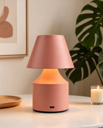 Opladelig Led Bordlampe Rosa Touch Dæmpbar 3i1 Ip20 Indendørs Dæmpbar : Dæmper Indbygget Kulør :
