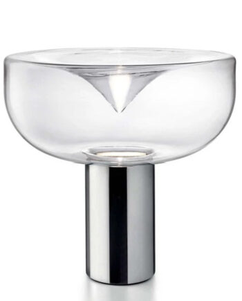 Aella 1968 Bordlampe Fra Leucos Krom Transparent