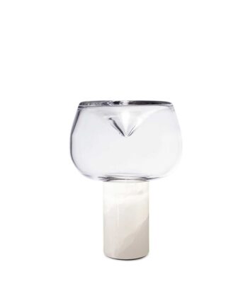 Aella Bold Bordlampe Fra Leucos Hvid Onix Transparent