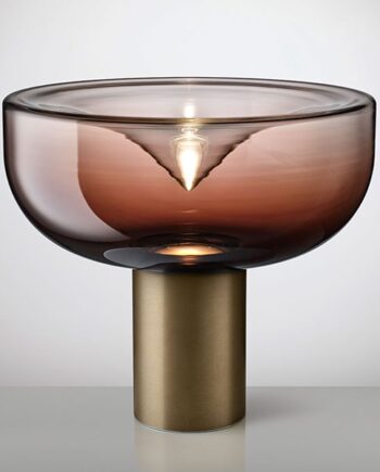 Aella Bordlampe Fra Leucos Burgundy Mat Bronze