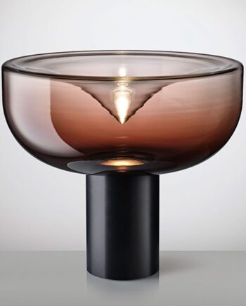 Aella Bordlampe Fra Leucos Burgundy Mat Sort