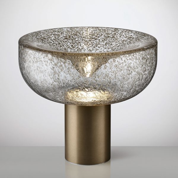 Aella Bordlampe Fra Leucos Pulegoso Med Metal Støv Mat Bronze