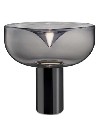 Aella Bordlampe Fra Leucos Røget Glas Gunmetal