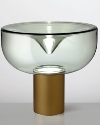 Aella Bordlampe Fra Leucos Røget Grå Mat Bronze