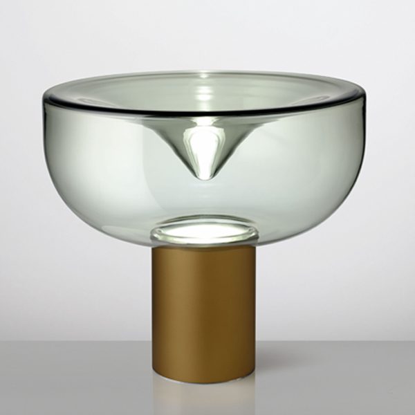 Aella Bordlampe Fra Leucos Røget Grå Mat Bronze