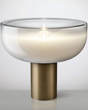 Aella Bordlampe Fra Leucos Støvet Hvid Mat Bronze