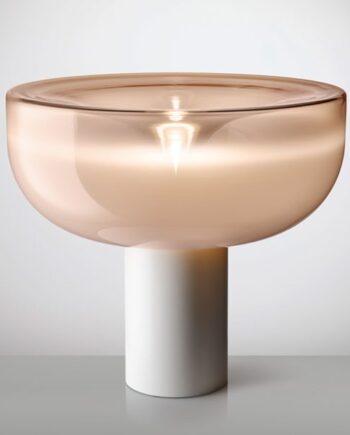 Aella Bordlampe Fra Leucos Støvet Pink Mat Hvid