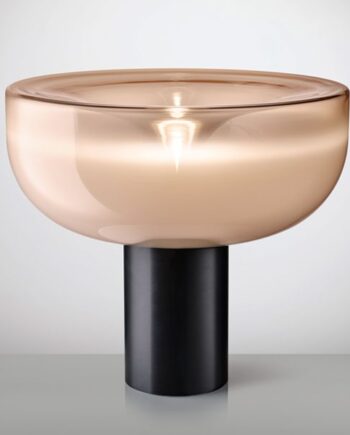 Aella Bordlampe Fra Leucos Støvet Pink Mat Sort