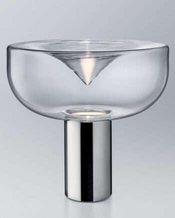 Aella Bordlampe Fra Leucos Transparent Poleret Stål