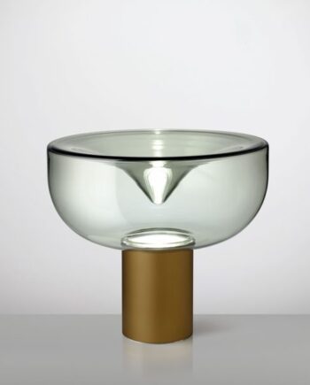 Aella Mini Bordlampe Fra Leucos Smoke Gray Mat Bronze