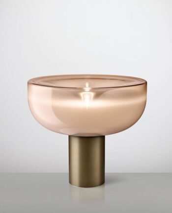 Aella Mini Bordlampe Fra Leucos Støvet Pink Mat Bronze
