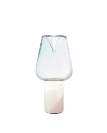 Aella Thin Bordlampe Fra Leucos Hvid Onix Transparent