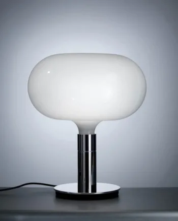 Am1n Bordlampe Krom Hvid