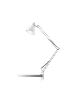 Archi Junior Bordlampe Med Klemme Mat Hvid Længe Lager Haves Nordic Living