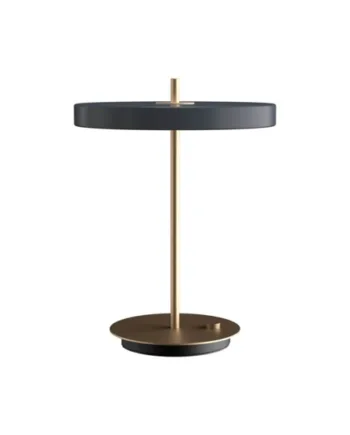 Asteria Bordlampe Usb Antrasit Messing
