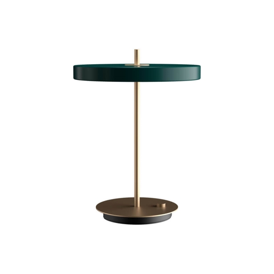 Asteria Bordlampe Usb Forest Grøn Messing