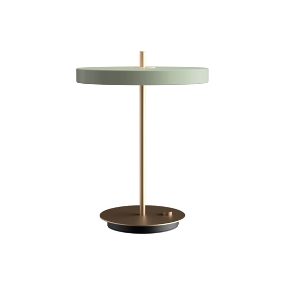 Asteria Bordlampe Usb Olive Grøn Messing