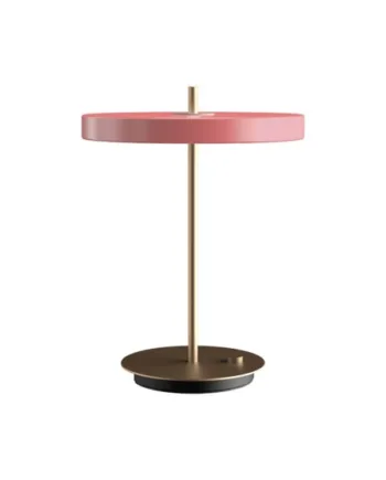 Asteria Bordlampe Usb Rose Messing