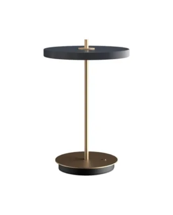 Asteria Move Batteri Bordlampe Antrasit Messing