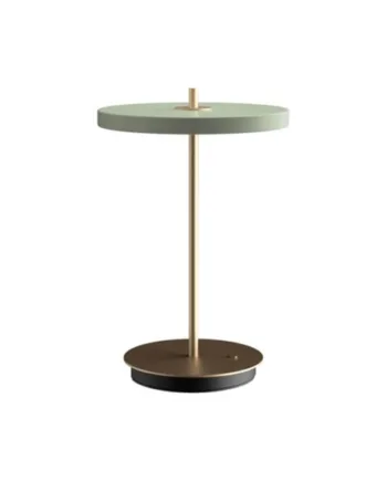 Asteria Move Batteri Bordlampe Olive Grøn Messing