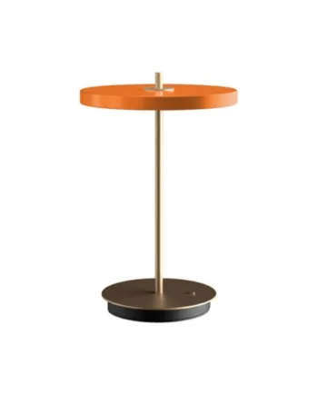 Asteria Move Batteri Bordlampe Orange Messing
