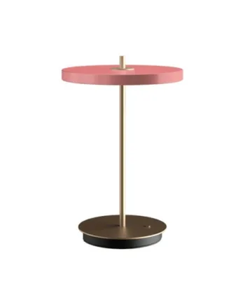 Asteria Move Batteri Bordlampe Rose Messing