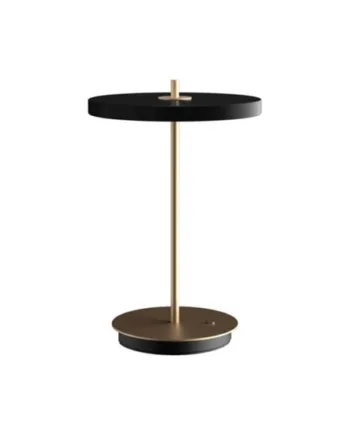 Asteria Move Batteri Bordlampe Sort Messing