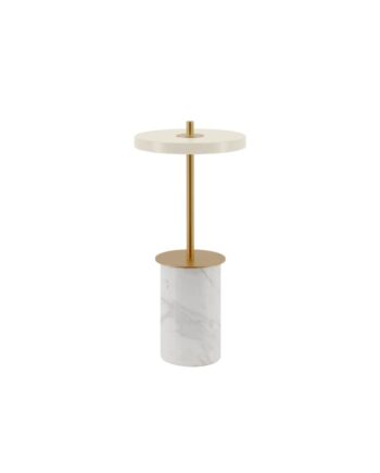 Asteria Move Mini Bordlampe Hvid Marmor Umage