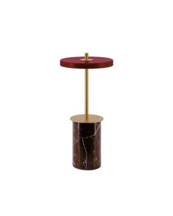 Asteria Move Mini Bordlampe Rød Marmor Umage