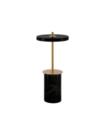 Asteria Move Mini Bordlampe Sort Marmor Umage