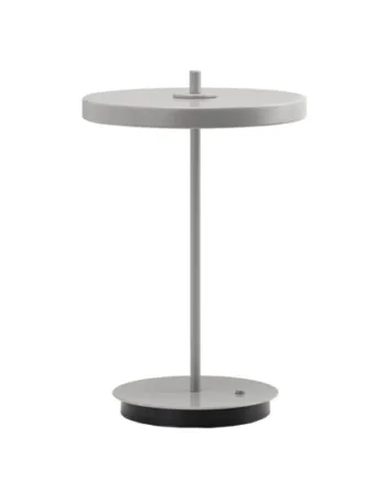 Asteria Move Monochrome Batteri Bordlampe Mist Grå