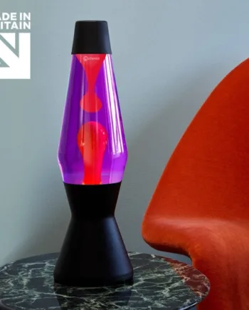 Astro Lavalampe Sort Violet Med Rød Lava