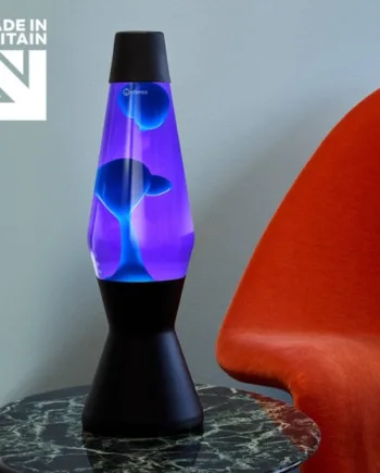 Astro Lavalampe Sort Violet Med Turkis Lava