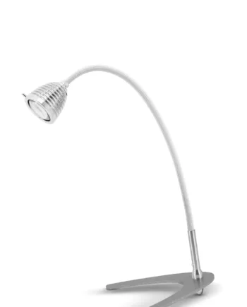 Athene Bordlampe Less More Aluminium Hvid