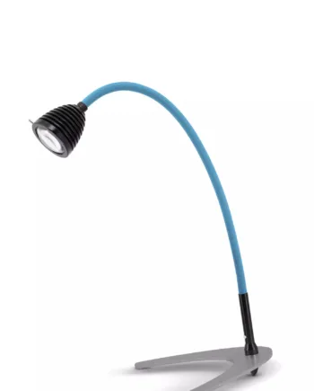 Athene Bordlampe Less More Mat Sort Blå