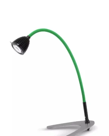 Athene Bordlampe Less More Mat Sort Grøn