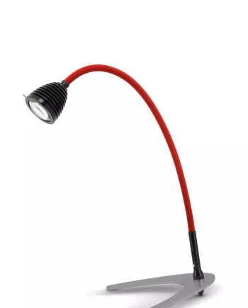 Athene Bordlampe Less More Mat Sort Rød