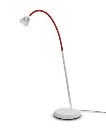 Athene Tl3 Bordlampe Less More Mat Hvid Rød
